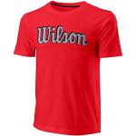 T-shirts Wilson rouges à manches courtes bio à manches courtes Taille M look fashion pour homme 