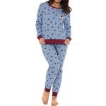 Wingwalker Pyjama pour Femmes Mickey Mouse Disney en Texture Gaufre Bleu XX-Large