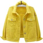 Vestes vintage jaunes à manches longues Taille XL pour femme 