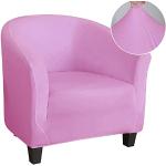 Housses de fauteuil roses en polyester extensibles 