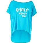WINSHAPE Damen Ultra leichtes Modal-Shirt MCT017 Defines Dance Style, Fitness Freizeit Sport Yoga Workout Femme, Bleu Ciel, m