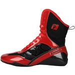 Chaussures de lutte rouges en cuir synthétique légères Pointure 42 look fashion pour garçon 