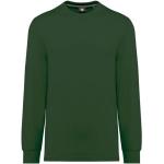 T-shirts vert foncé en coton à manches longues bio à manches longues Taille 4 XL look fashion pour homme 