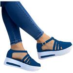 Baskets de mariage bleues à paillettes en cuir pour pieds larges Pointure 40 look fashion pour femme 