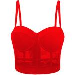 Bustiers rouges en polyester Taille XS look fashion pour femme 