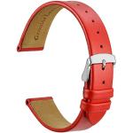 Bracelets de montre rouges en argent look fashion pour femme en promo 