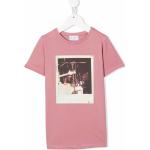 T-shirts à imprimés roses à motif loups enfant en promo 