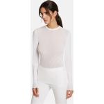 Pullovers Wolford blancs à manches longues à col rond Taille M look casual pour femme 