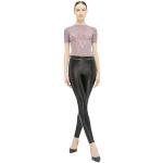 Leggings en cuir Wolford noirs en cuir synthétique vegan Taille XL look fashion pour femme 