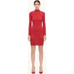 Mini robes d'automne Wolford rouges à logo minis à manches longues pour femme 