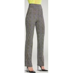 Wolford - Neon Check Trousers, Femme, grey/lime, Taille: M