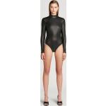 Body Wolford noirs en cuir synthétique à manches longues vegan Taille XXS look sexy pour femme en promo 