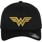 Wonder Woman Officiellement sous Licence Flexfit Cap (Noir), Grand/X-Large