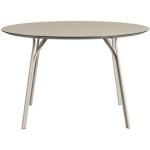 Tables de salle à manger design blanches en métal diamètre 120 cm 