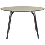 Tables de salle à manger design blanches en métal diamètre 120 cm 