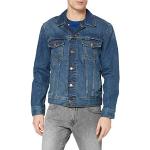 Wrangler Authentic Jacket Veste Homme, Bleu (Mid Stone 14v), S