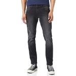 Jeans skinny Wrangler Bryson noirs W33 look fashion pour homme 