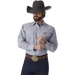 Chemises de western Wrangler en denim à manches longues Taille M classiques pour homme 