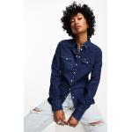Chemises en jean Wrangler bleu indigo Taille M pour femme en promo 