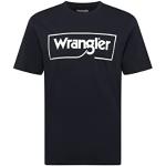 Chemises Wrangler noires à manches courtes à manches courtes à col rond Taille XL classiques pour homme 