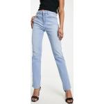 Jeans slim Wrangler bleues claires en lyocell délavés éco-responsable W26 L32 pour femme 