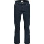Jeans droits Wrangler Texas bleues foncé en coton stretch W38 classiques pour homme 