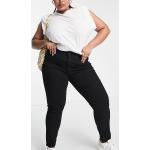 Jeans skinny Wrangler noirs plus size W32 L32 pour femme en promo 