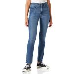 Jeans slim Wrangler bleu ciel W34 look fashion pour femme 