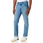 Jeans slim Wrangler Texas turquoise W30 look fashion pour homme 