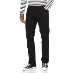 Jeans slim Wrangler noirs tapered W33 look fashion pour homme en promo 