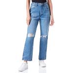 Jeans droits Wrangler en daim stretch W33 look fashion pour femme en promo 