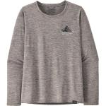 W's LS Capilene Cool Daily Graphic Chouinard Crest Feather Grey - M