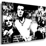 WTD Mantiburi Impression sur toile sans effet miroir/symétrie inversée Motif Pistols Punk Bands 100 x 70 cm
