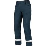 Pantalons de travail Modyf bleu marine à rayures en fil filet Taille S look fashion pour homme 