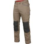 Pantalons de travail Modyf beiges à rayures stretch Taille 3 XL look fashion pour homme 
