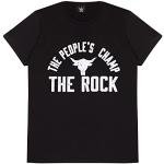 T-shirts noirs à manches courtes WWE à manches courtes Taille XXL look Rock pour homme 