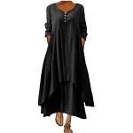 Robes de soirée longues noires imprimé africain à motif Afrique maxi à manches longues Taille 4 XL plus size steampunk pour femme 