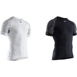 Maillots de running X-Bionic blancs Taille L look fashion pour homme 