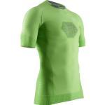 T-shirts saison été X-Bionic verts à manches courtes pour homme en solde 