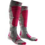 Chaussettes X-Socks grises en laine de mérinos de ski Pointure 36 look fashion pour femme 