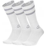 X3 paires de chaussettes nike sb dry blanc gris 34 38
