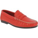Chaussures casual Xavier Danaud rouges en cuir Pointure 40 avec un talon jusqu'à 3cm look casual pour femme en promo 