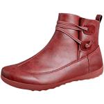 Chaussures de randonnée rouges imperméables à bouts ronds Pointure 40 look fashion pour femme 