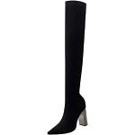 Chaussures de randonnée noires respirantes à fermetures éclair Pointure 37 look fashion pour femme 