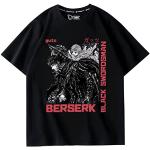 xhomeshop Anime Berserk Guts imprimé T-Shirt Casual Summer Berserk Short Sleeve Guts T-Shirt pour Femmes et Hommes