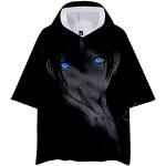 xhomeshop T-Shirt Noragami Unisexe Manches Courtes Sweat à Capuche décontracté Anime YATO 3D imprimé Pull à Capuche Hauts