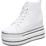 Chaussures casual blanches en cuir respirantes Pointure 40 look casual pour femme 