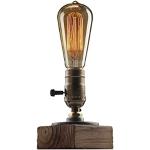 Lampes de table marron en bois steampunk 