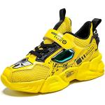 Chaussures de basketball  jaunes Pointure 35 look fashion pour garçon 