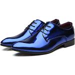 Chaussures casual bleues en cuir à sequins Pointure 44 look casual pour homme 